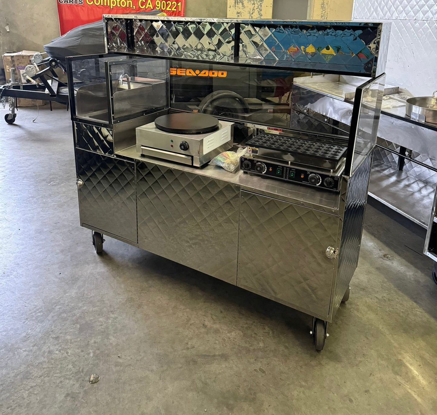 Crepe & mini-pancake cart