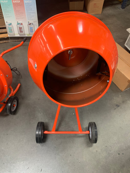 Metal drum cement mixer electric 5 CuFt.