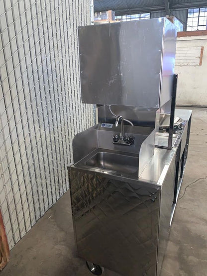 Churro cart with sink & Comal